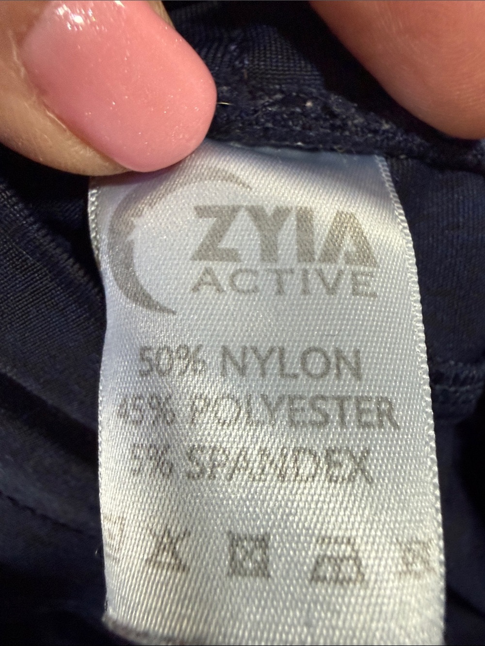ZYIA Navy Blue Slim Jogger Pants with Drawstring - Picture 2 of 4